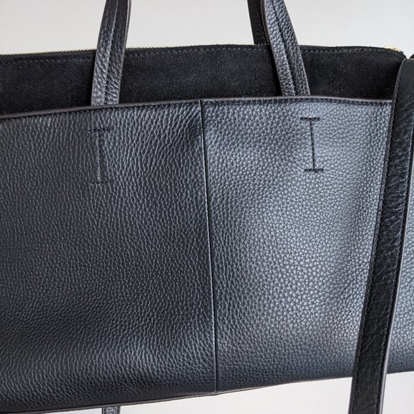 Aimee Kestenberg Leopard Haircalf Satchel Black - Picture 7 of 8